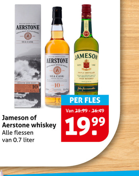 Aerstone   whisky folder aanbieding bij  Hoogvliet - details