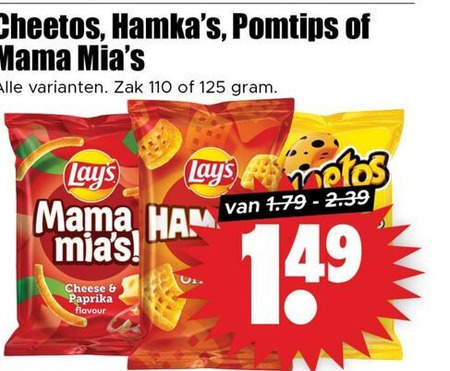 Cheetos   zoutje folder aanbieding bij  Dirk - details