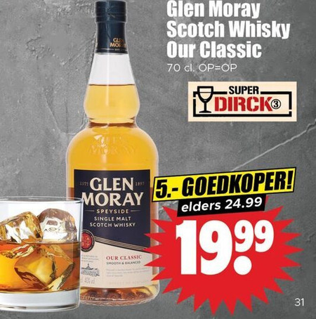 Glen Moray   whisky folder aanbieding bij  Dirk - details