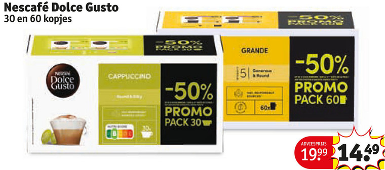 Nescafe   dolce gusto capsules folder aanbieding bij  Kruidvat - details