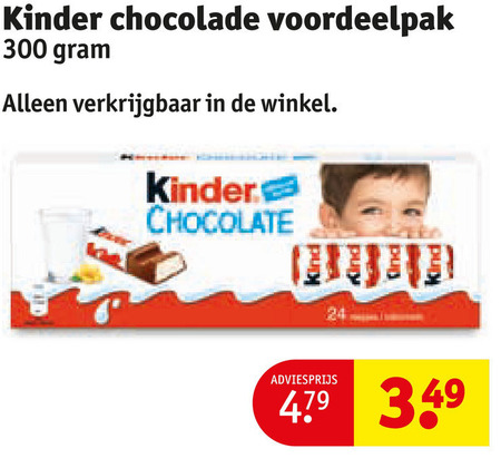 Kinder   chocolade folder aanbieding bij  Kruidvat - details