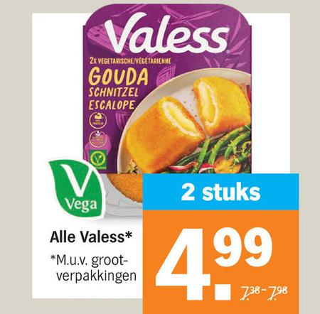 Valess   vegetarisch folder aanbieding bij  Albert Heijn - details