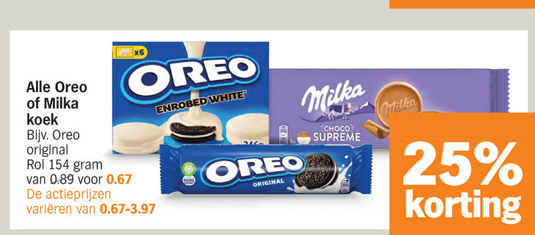 Milka   biscuits folder aanbieding bij  Albert Heijn - details