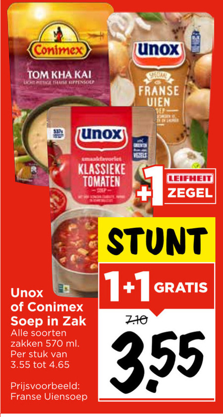 Conimex   soep folder aanbieding bij  Vomar - details