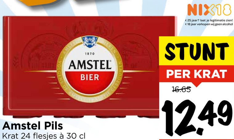 Amstel   krat bier folder aanbieding bij  Vomar - details