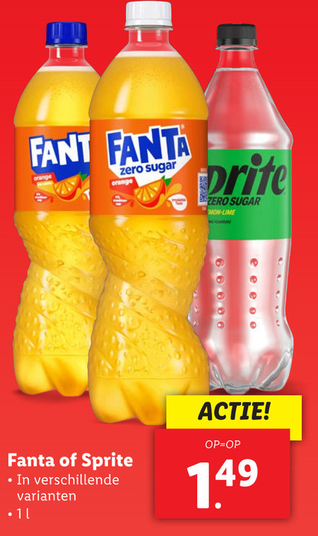 Fanta   frisdrank folder aanbieding bij  Lidl - details
