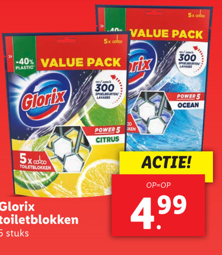 Glorix   toiletblok folder aanbieding bij  Lidl - details