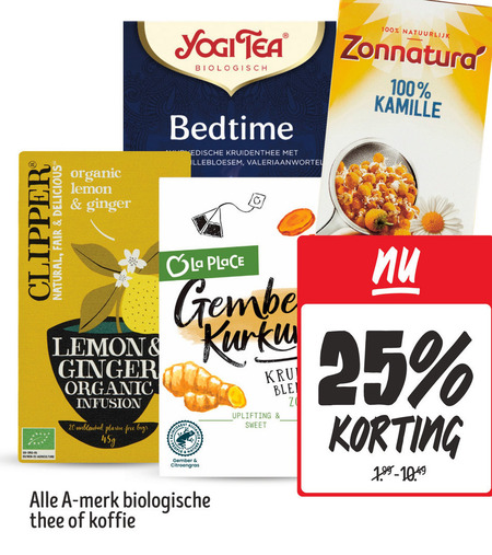 Clipper   koffiebonen, thee folder aanbieding bij  Jumbo - details