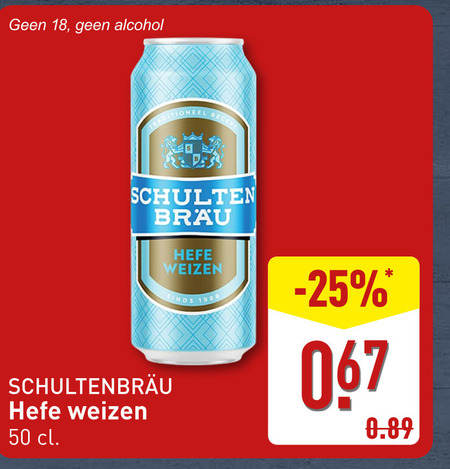 Schultenbrau   witbier folder aanbieding bij  Aldi - details