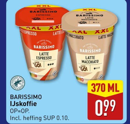 Barissimo   ijskoffie folder aanbieding bij  Aldi - details