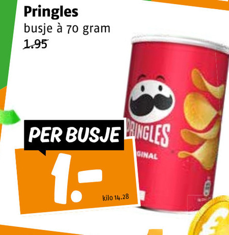 Pringles   chips folder aanbieding bij  Poiesz - details