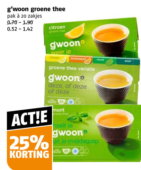 Gwoon   thee folder aanbieding bij  Poiesz - details