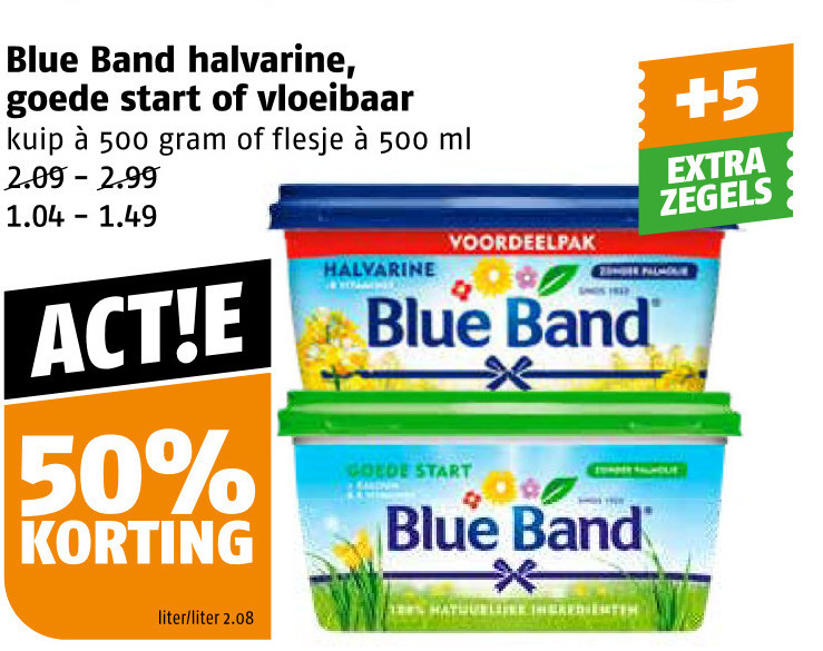 Blue Band   margarine folder aanbieding bij  Poiesz - details