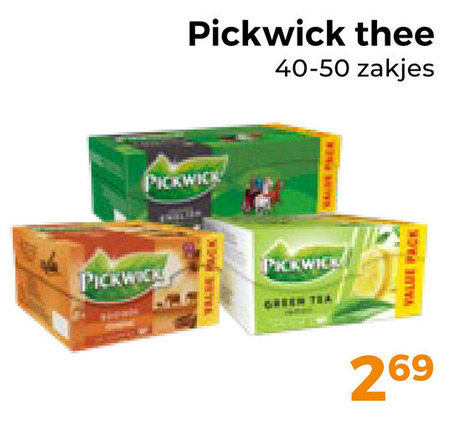Pickwick   thee folder aanbieding bij  Trekpleister - details