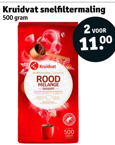 Kruidvat Huismerk   koffie folder aanbieding bij  Kruidvat - details