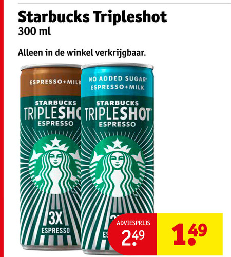 Starbucks   ijskoffie folder aanbieding bij  Kruidvat - details
