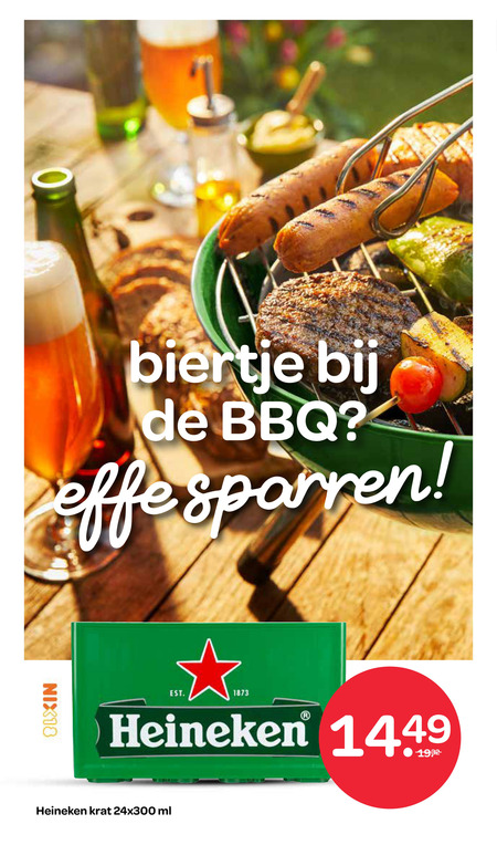 Heineken   krat bier folder aanbieding bij  Spar - details