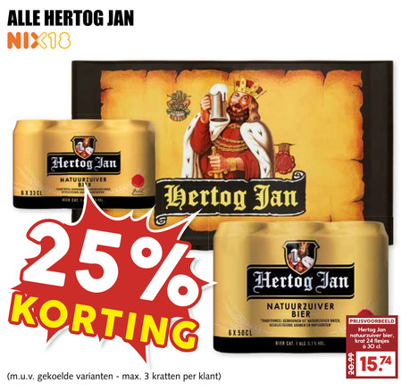 Hertog Jan   speciaalbier, krat bier folder aanbieding bij  MCD Supermarkt Basis - details