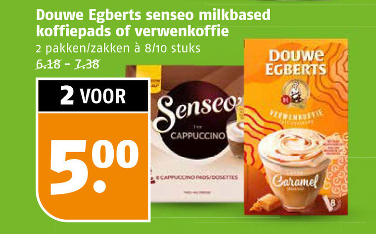Douwe Egberts   oploskoffie, koffiepad folder aanbieding bij  Poiesz - details