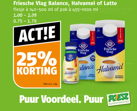 Friesche Vlag   koffiemelk folder aanbieding bij  Poiesz - details