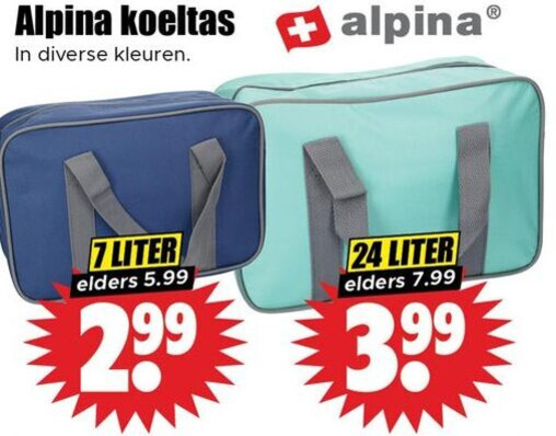 Alpina   koeltas folder aanbieding bij  Dirk - details