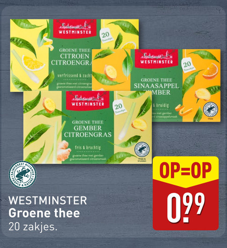 Westminster   thee folder aanbieding bij  Aldi - details