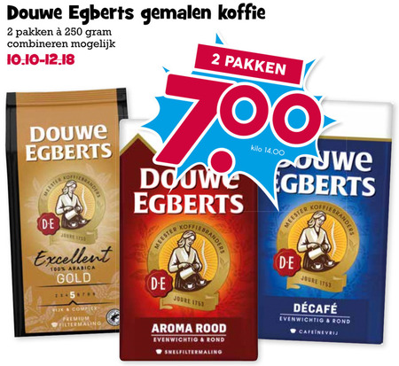 Douwe Egberts   koffie folder aanbieding bij  Boons Markt - details