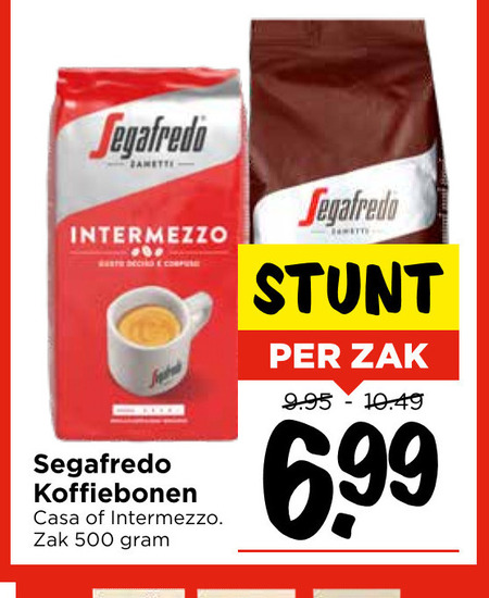 Segafredo   koffiebonen folder aanbieding bij  Vomar - details