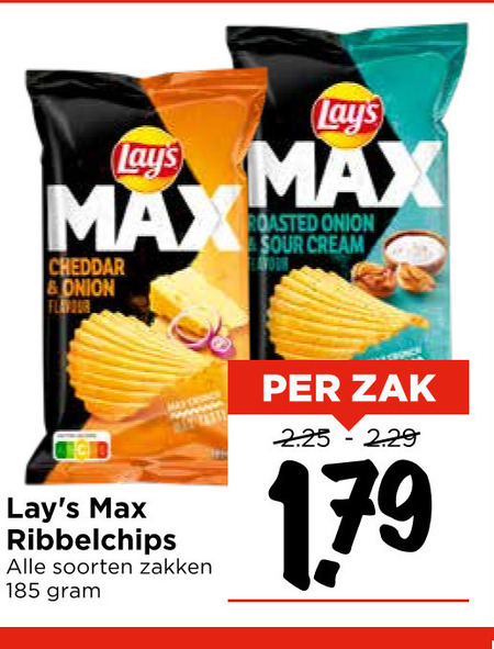 Lays   chips folder aanbieding bij  Vomar - details
