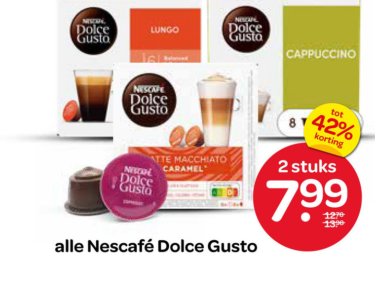 Nescafe   dolce gusto capsules folder aanbieding bij  Spar - details