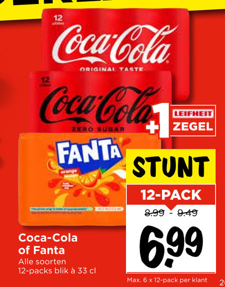 Fanta   cola, frisdrank folder aanbieding bij  Vomar - details