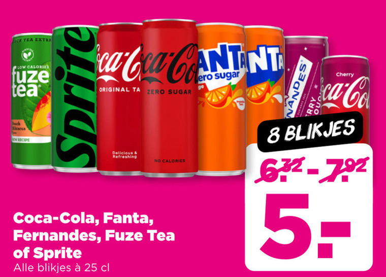 Sprite   cola, frisdrank folder aanbieding bij  Plus - details
