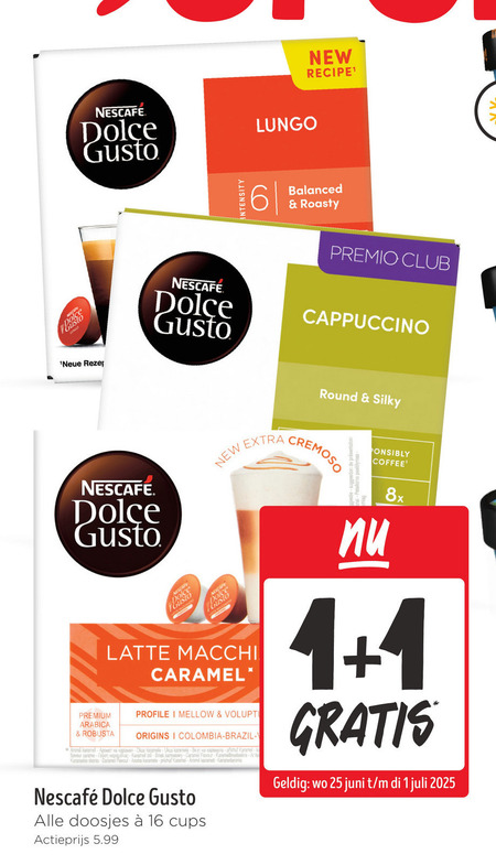 Nescafe   dolce gusto capsules folder aanbieding bij  Jumbo - details