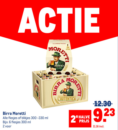 Birra Moretti   krat bier folder aanbieding bij  Makro - details