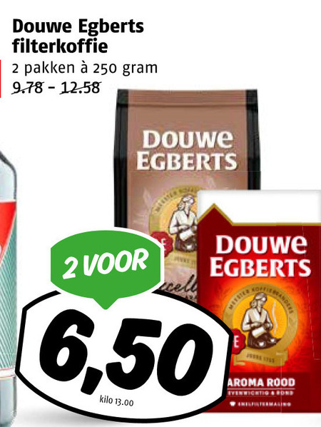 Douwe Egberts   koffie folder aanbieding bij  Poiesz - details