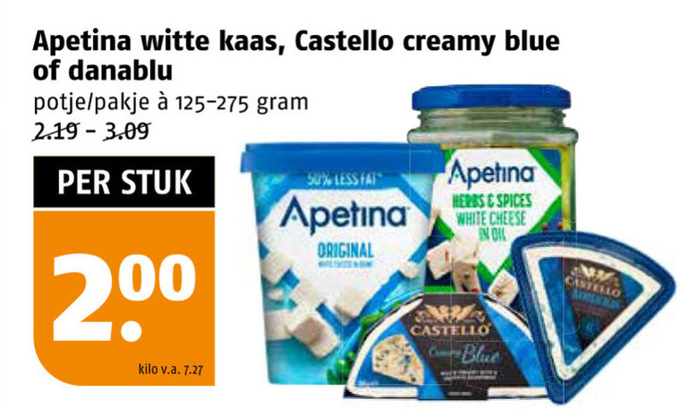Castello   feta, blauwe kaas folder aanbieding bij  Poiesz - details
