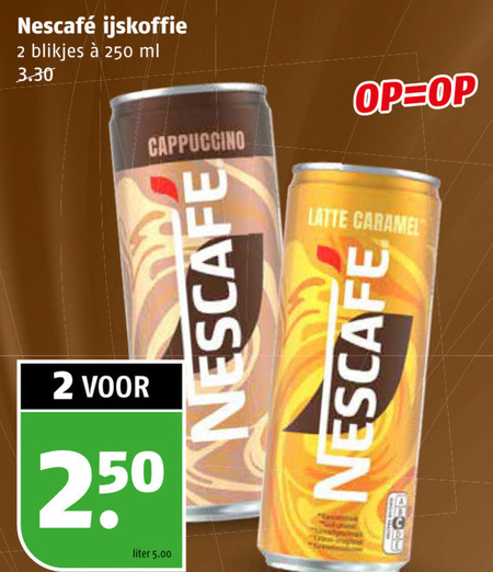 Nescafe   ijskoffie folder aanbieding bij  Poiesz - details