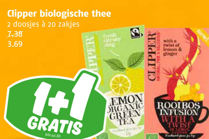 Clipper   thee folder aanbieding bij  Poiesz - details