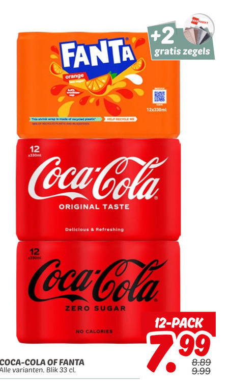 Fanta   frisdrank, cola folder aanbieding bij  Dekamarkt - details