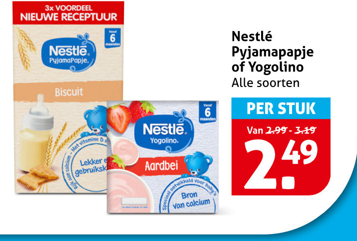 Nestle   babyvoeding folder aanbieding bij  Hoogvliet - details