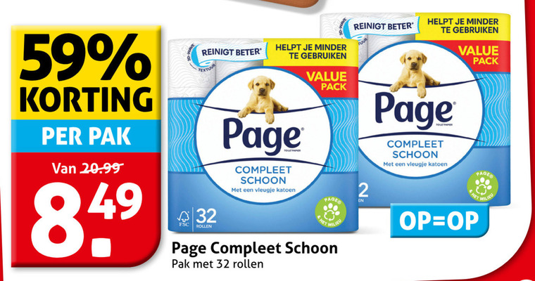 Page   toiletpapier folder aanbieding bij  Hoogvliet - details