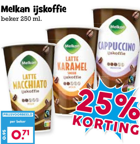 Melkan   ijskoffie folder aanbieding bij  Boons Markt - details