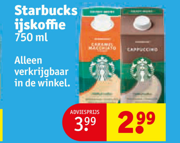 Starbucks   ijskoffie folder aanbieding bij  Kruidvat - details