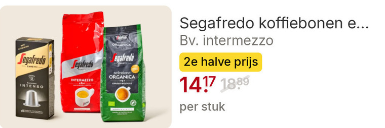 Segafredo   koffiebonen folder aanbieding bij  Picnic - details