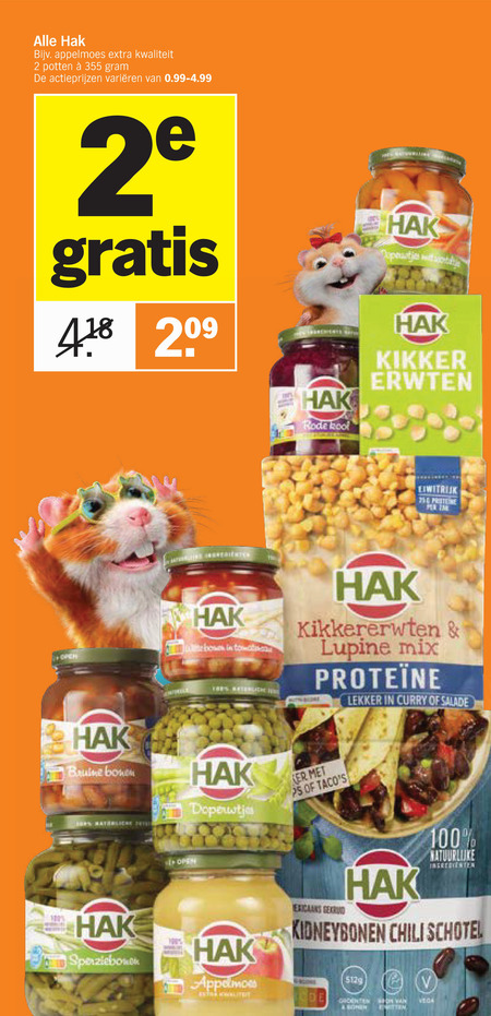 Hak   appelmoes, rode kool folder aanbieding bij  Albert Heijn - details