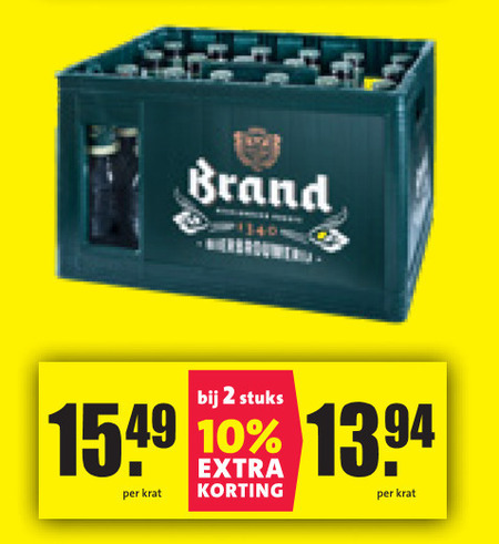 Brand   krat bier folder aanbieding bij  Nettorama - details