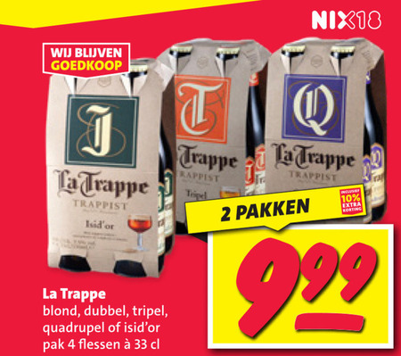 La Trappe   speciaalbier folder aanbieding bij  Nettorama - details
