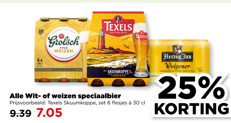 Texels   witbier folder aanbieding bij  Plus - details