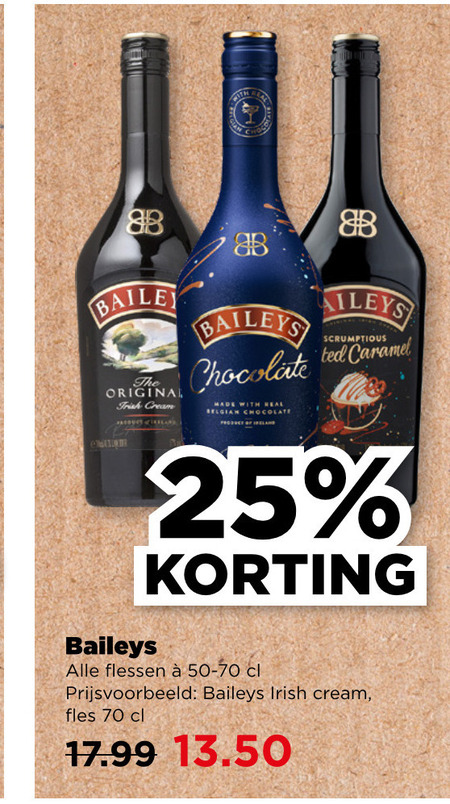 Baileys   likeur folder aanbieding bij  Plus - details