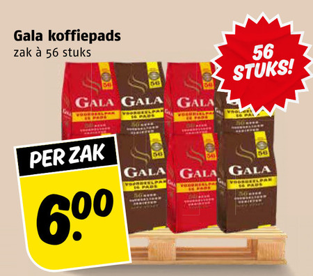 Gala   koffiepad folder aanbieding bij  Poiesz - details